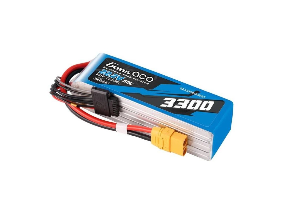 Accumulator Lipo Gens Ace G-Tech 3300mAh 22.2V 60C 6S1P XT90