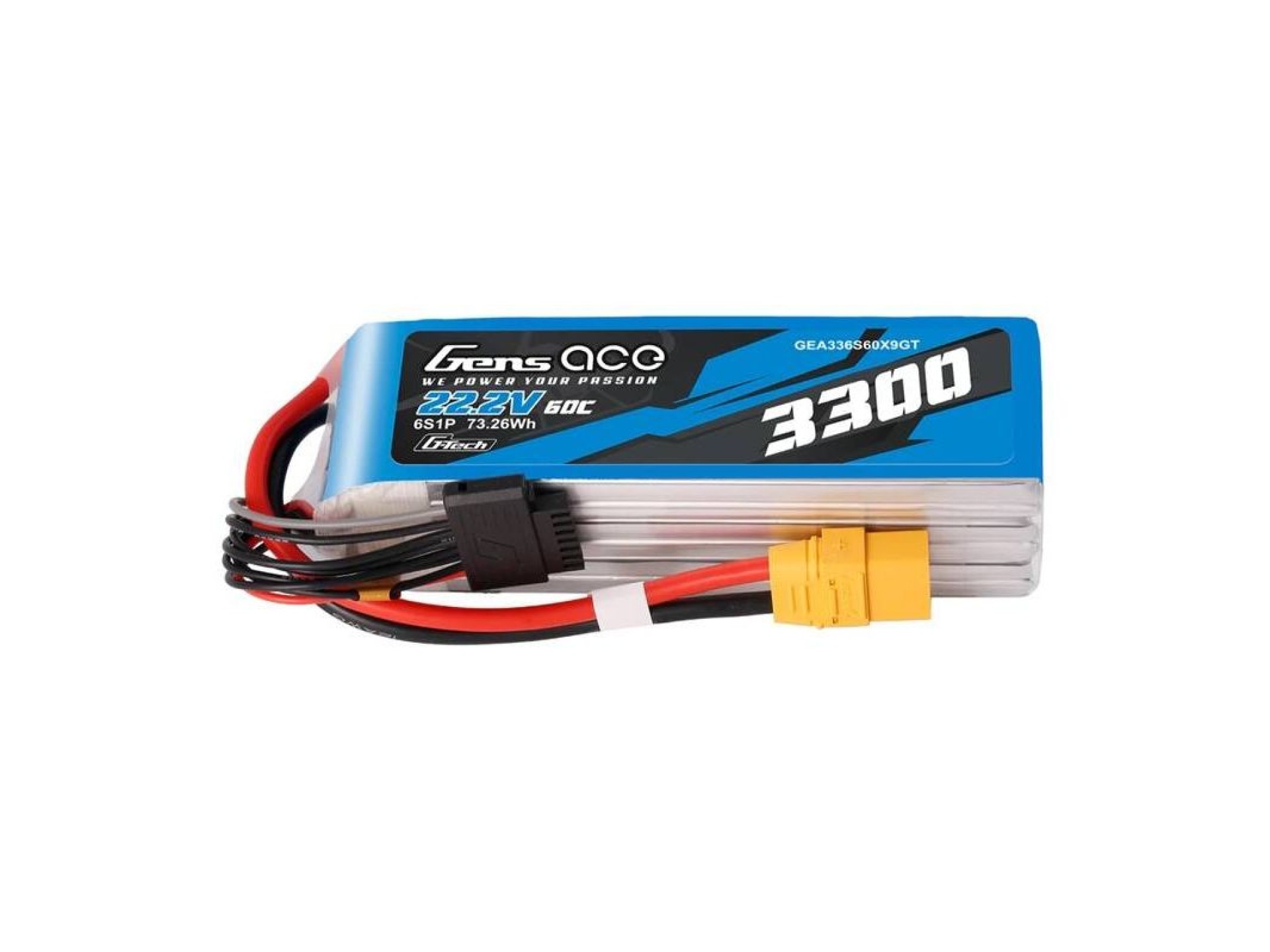 Bateria Lipo Gens Ace G-Tech 3300mAh 22.2V 60C 6S1P XT90