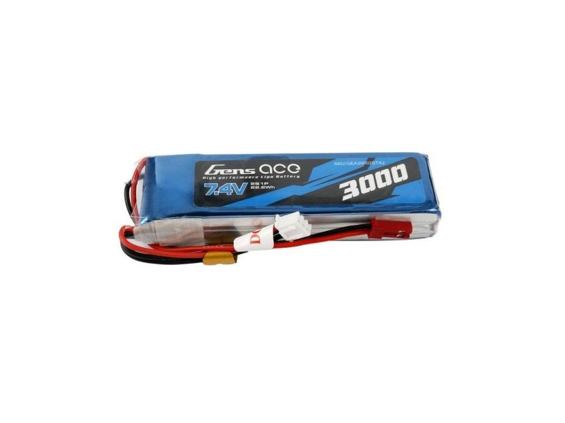 Batería Gens Ace 3000mAh 7.4V 1C 2S1P LiPo