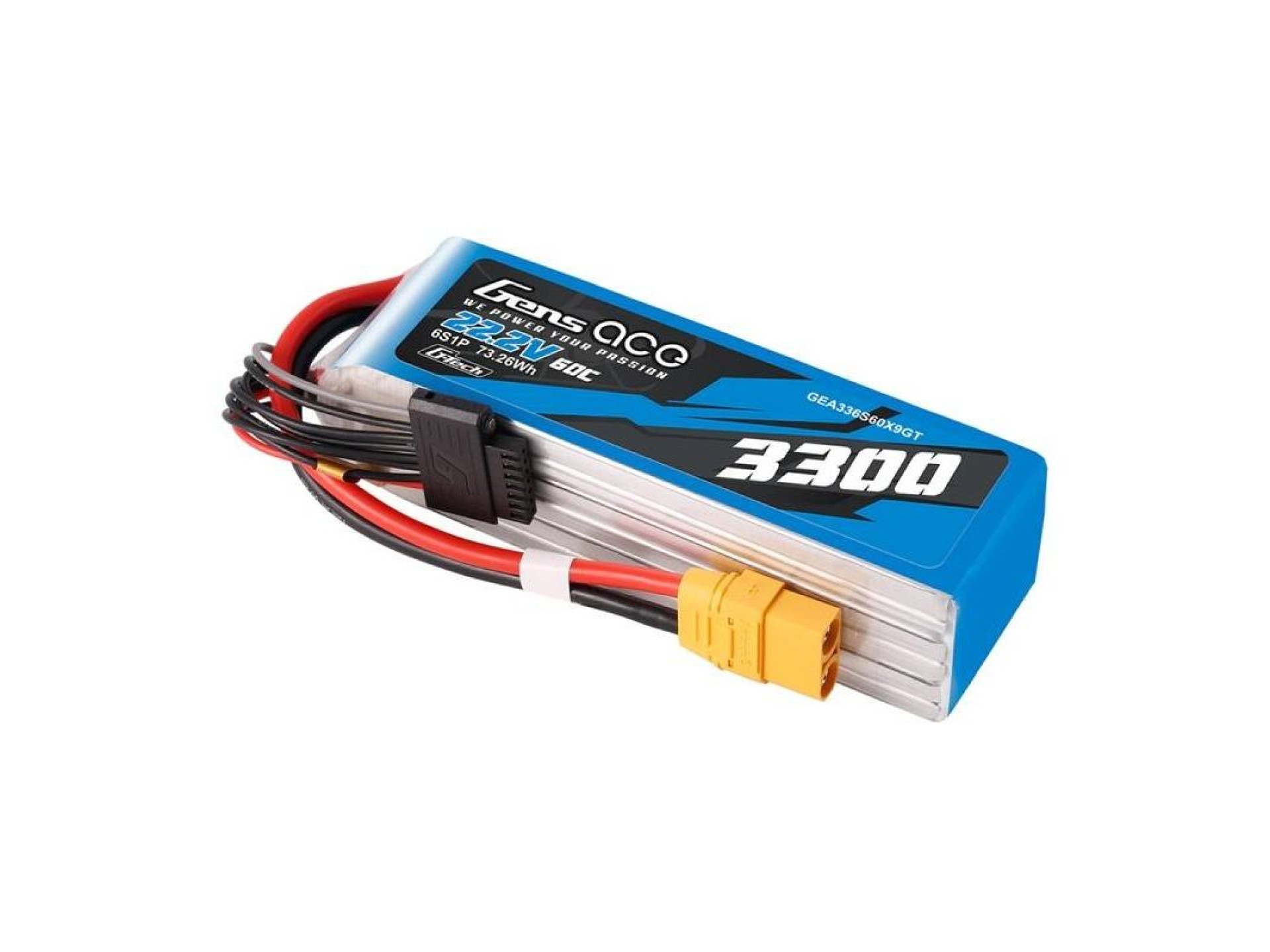 Bateria Lipo Gens Ace G-Tech 3300mAh 22.2V 60C 6S1P XT90
