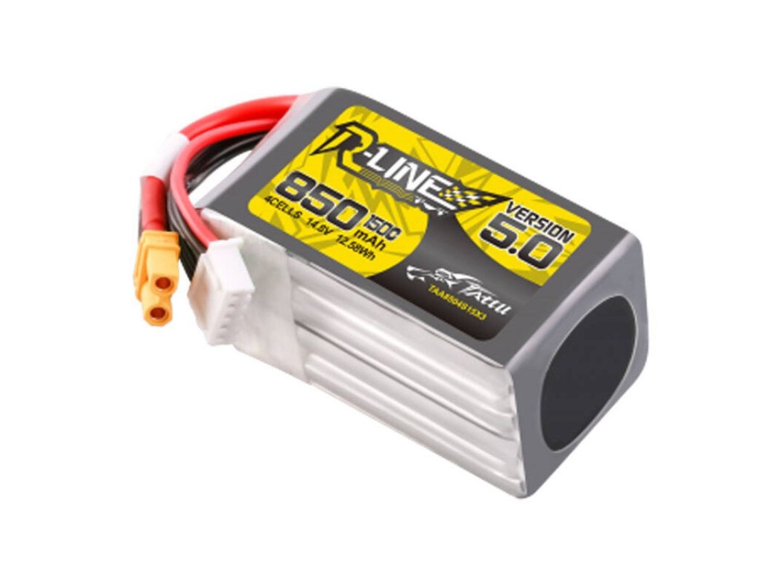 Tattu R-Line Wersja 5.0 850 mAh 14,8 V 4S1P 150C XT30U-F