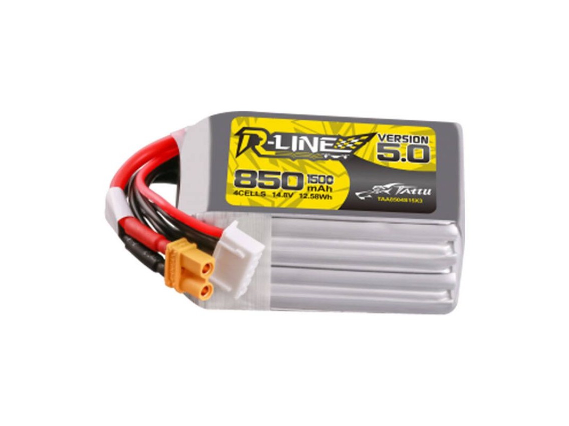 Tattu R-Line Wersja 5.0 850 mAh 14,8 V 4S1P 150C XT30U-F