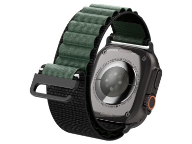 Correa Spigen WBF1 para Apple Watch 44 / 45 / 46 / 49 mm - Negra y Verde