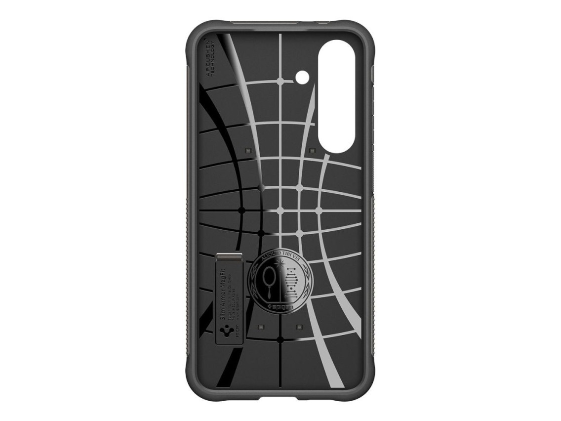 Capa Spigen Slim Armor Mag MagSafe para Samsung Galaxy S25 FE - Cinza