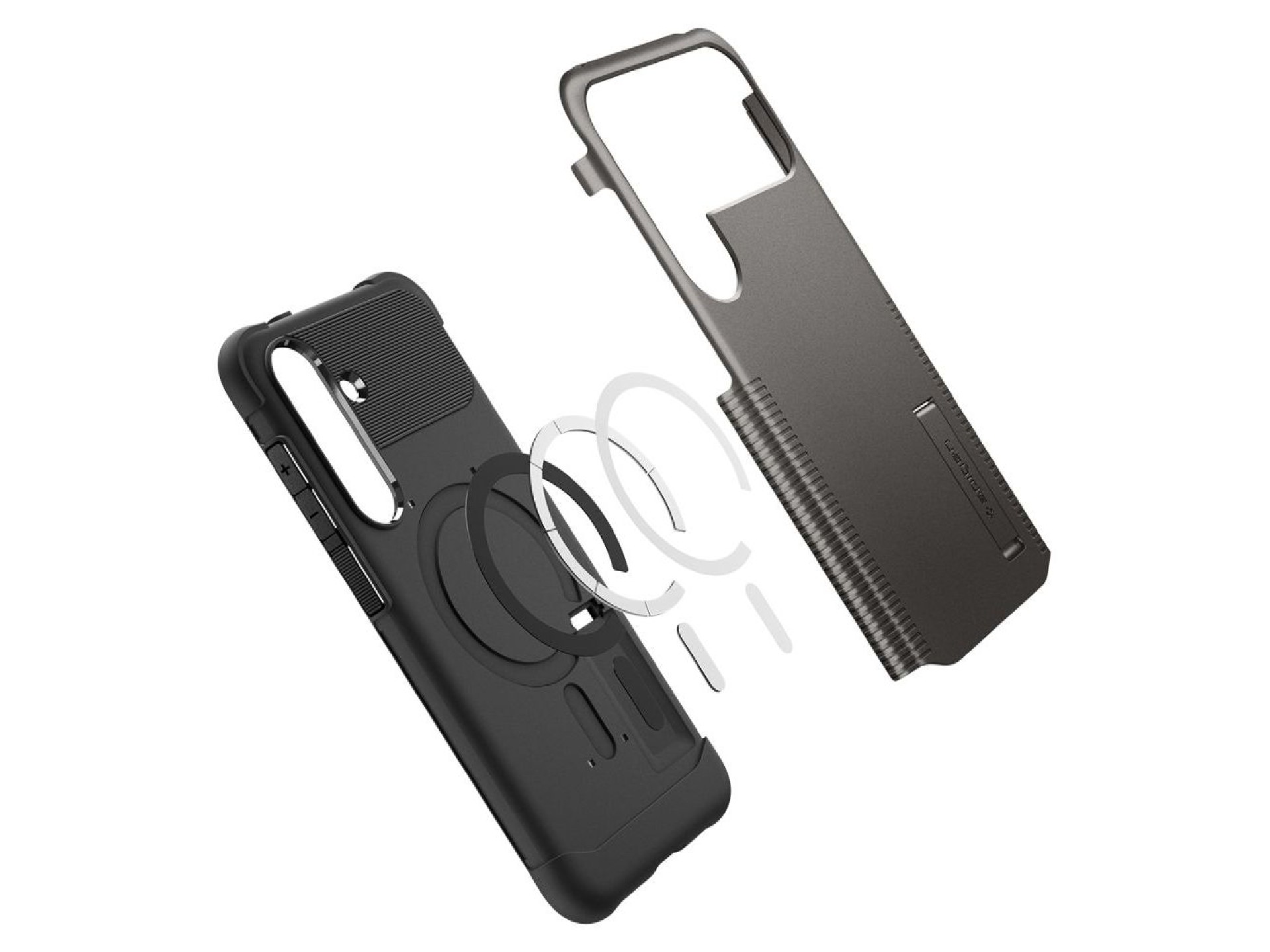 Capa Spigen Slim Armor Mag MagSafe para Samsung Galaxy S25 FE - Cinza