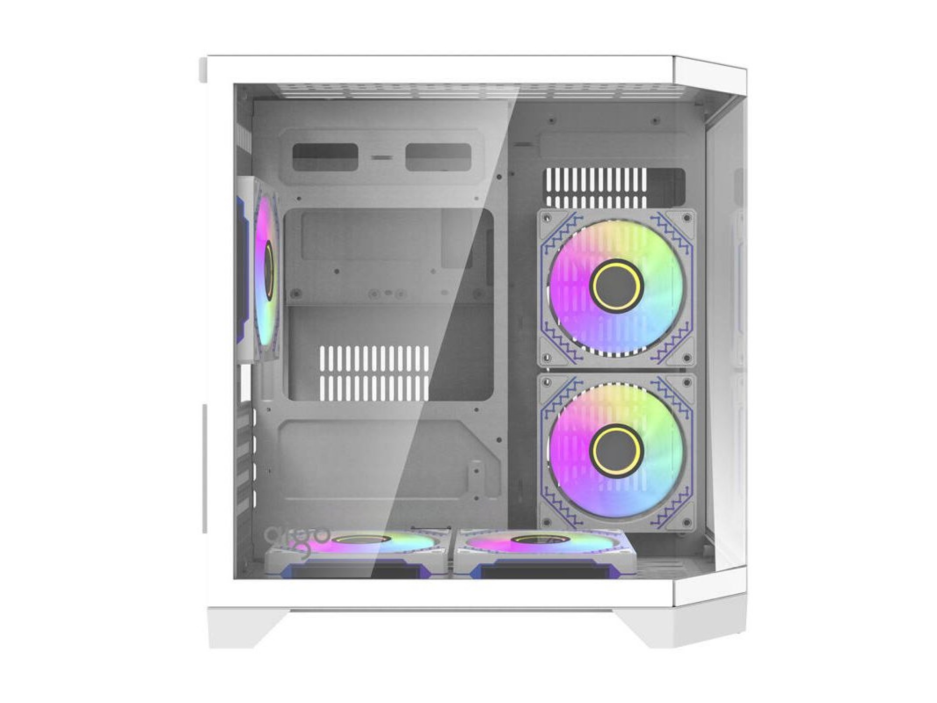 Gabinete para computador Darflash FT350 + 5 ventoinhas aRGB (brancas)