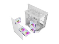 Gabinete para computador Darflash FT350 + 5 ventoinhas aRGB (brancas) Gabinete para computador Darflash FT350 + 5 ventoinhas aRGB (brancas)