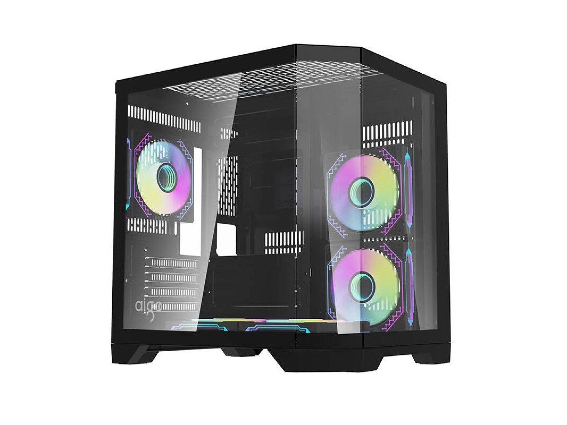 Gabinete para computador Darflash FT350 + 5 ventoinhas aRGB (preto)