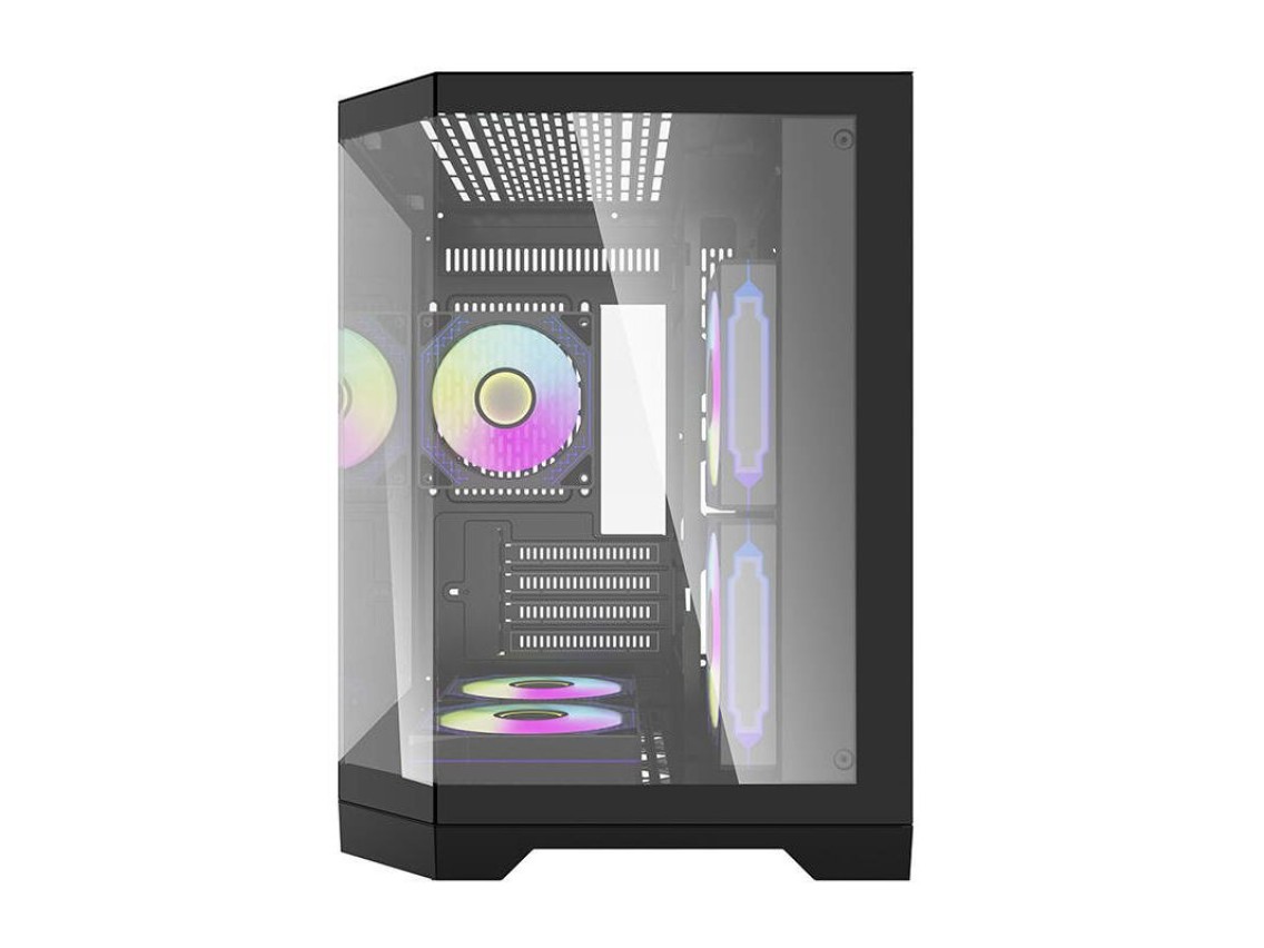 Gabinete para computador Darflash FT350 + 5 ventoinhas aRGB (preto)