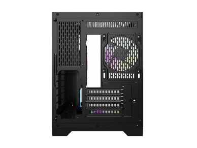 Gabinete para computador Darflash FT350 + 5 ventoinhas aRGB (preto)