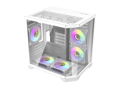 Gabinete para computador Darflash FT350 + 5 ventoinhas aRGB (brancas)
