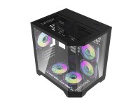 Gabinete para computador Darflash FT350 + 5 ventoinhas aRGB (preto) Gabinete para computador Darflash FT350 + 5 ventoinhas aRGB (preto)
