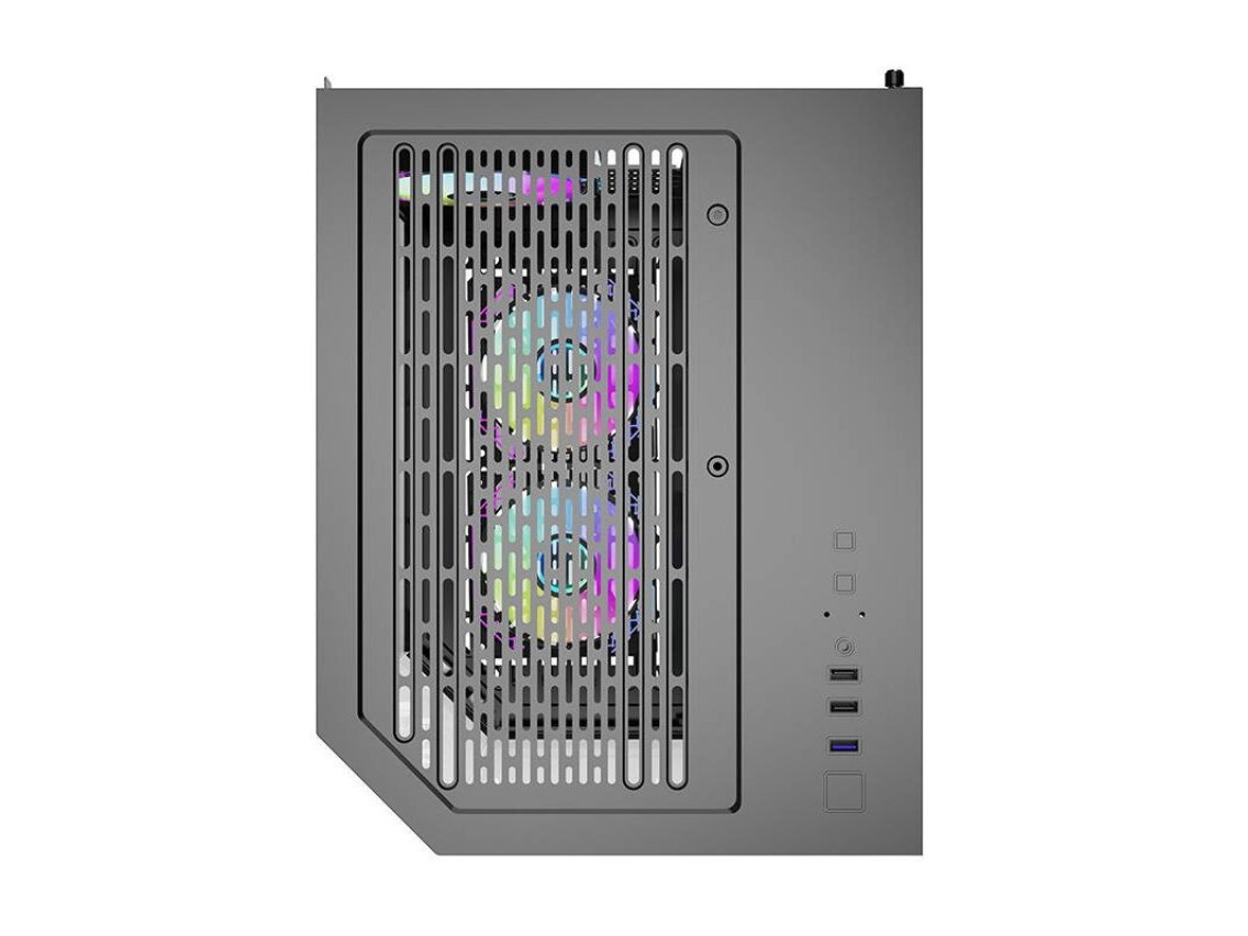 Gabinete para computador Darflash FT350 + 5 ventoinhas aRGB (preto)