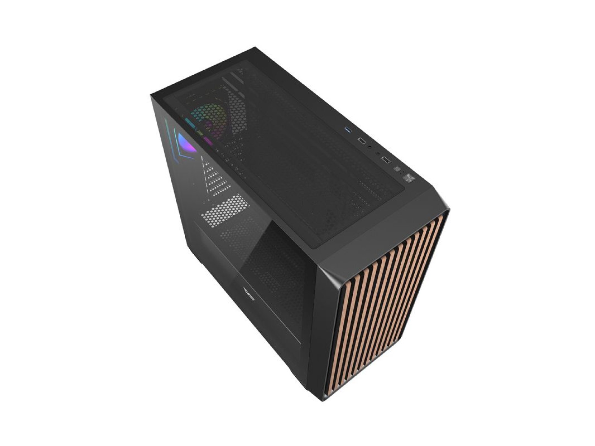 Gabinete para computador Darkflash DS900WD ATX (preto)