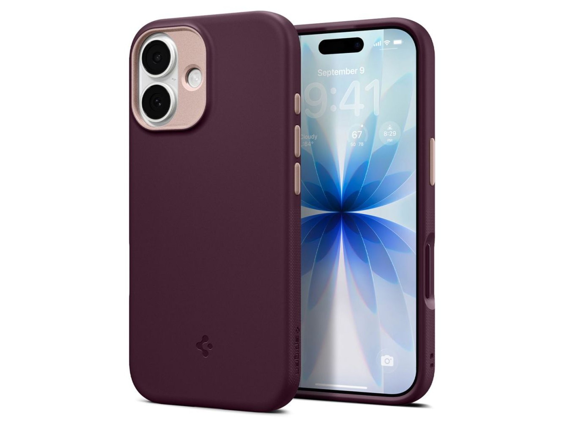 Spigen Nano Pop Mag MagSafe case for iPhone 17 - burgundy