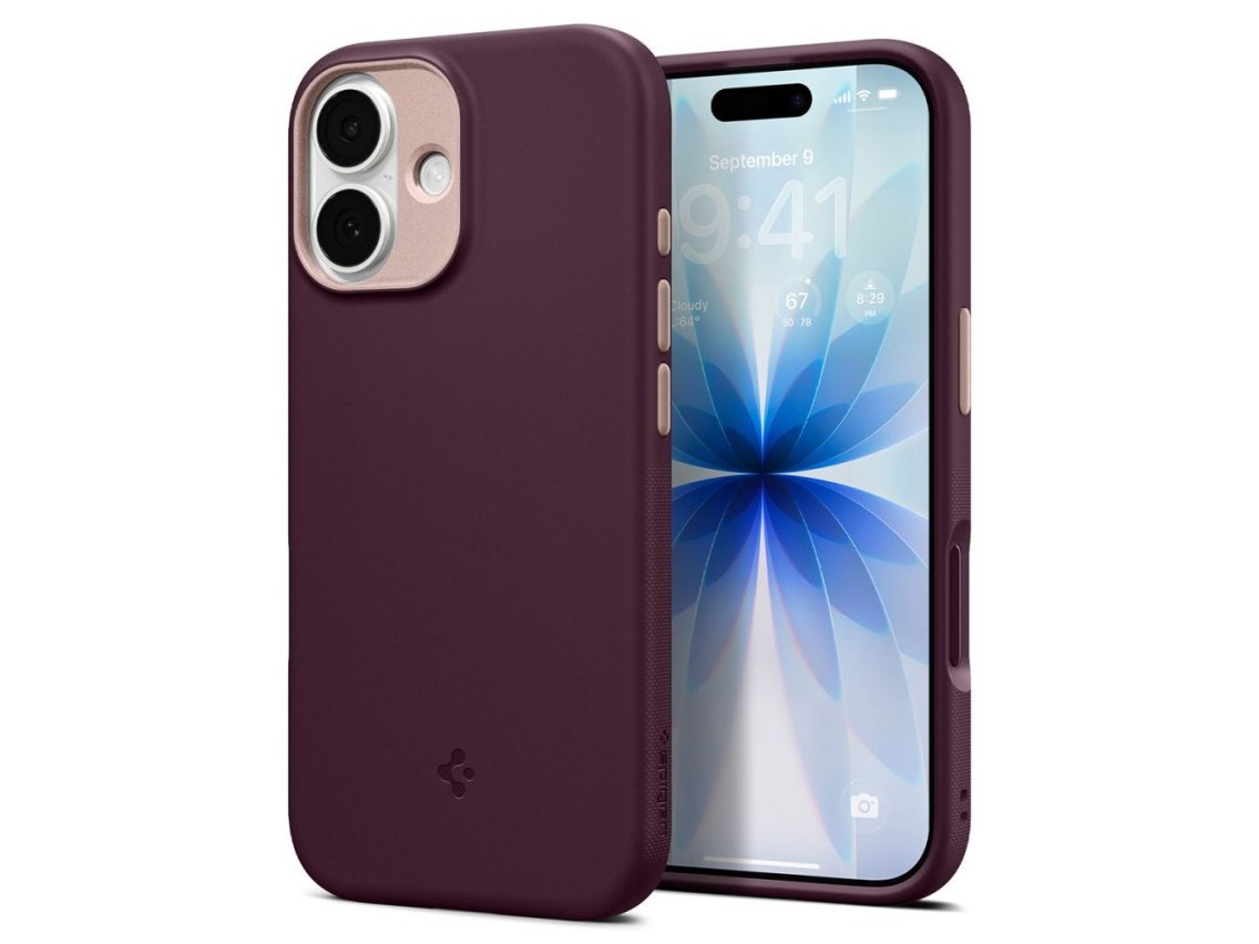 Spigen Nano Pop Mag MagSafe case for iPhone 17 - burgundy