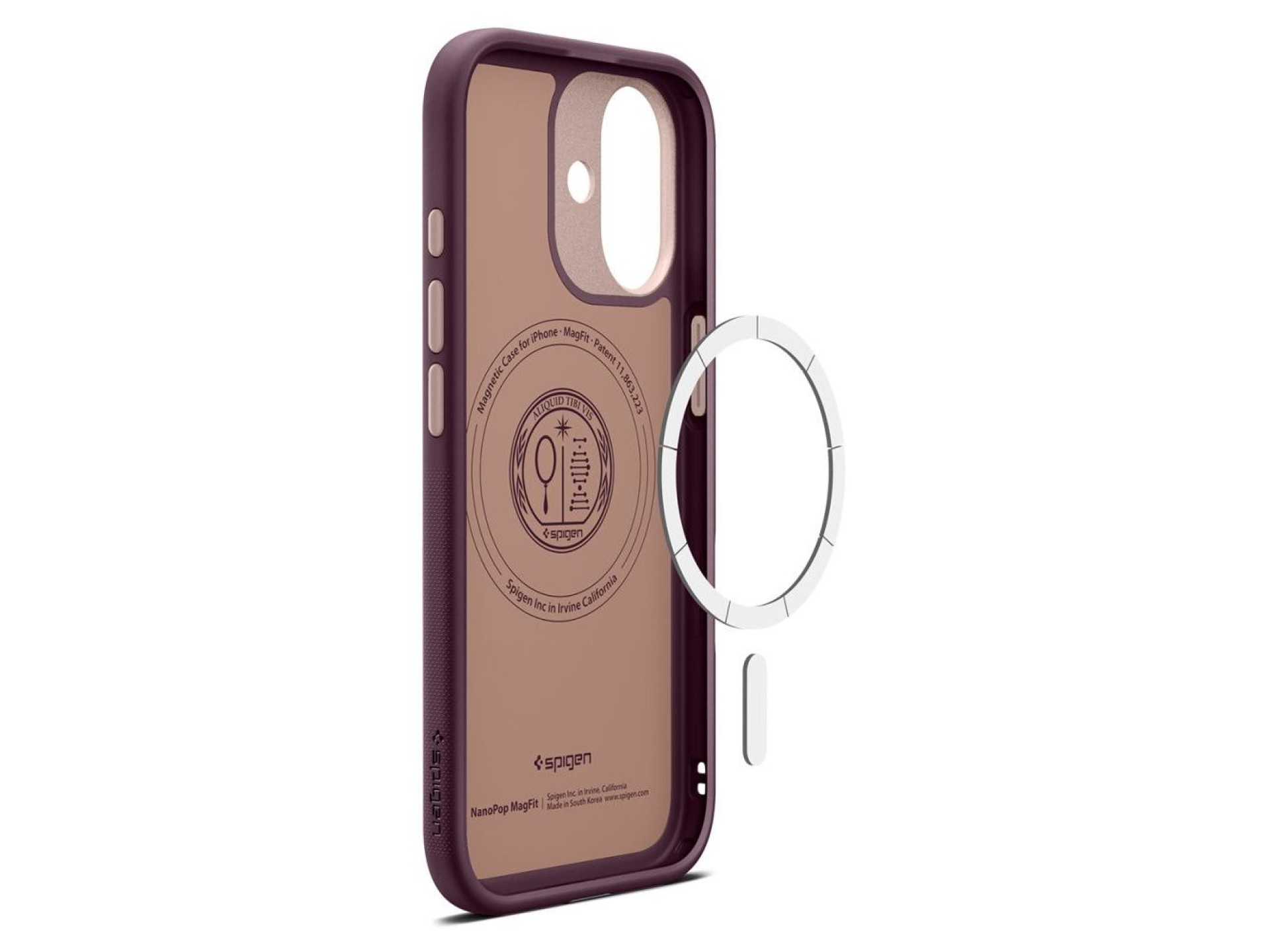 Spigen Nano Pop Mag MagSafe case for iPhone 17 - burgundy