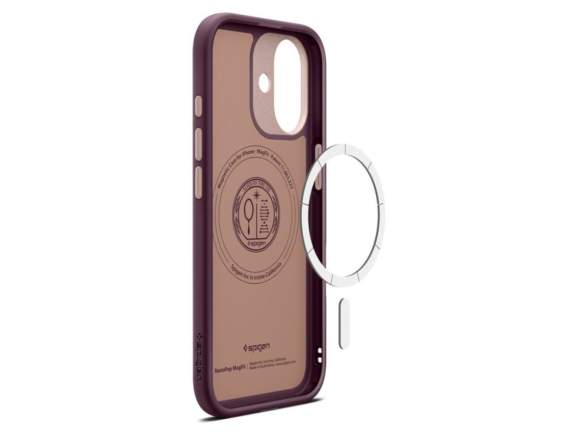 Spigen Nano Pop Mag MagSafe case for iPhone 17 - burgundy