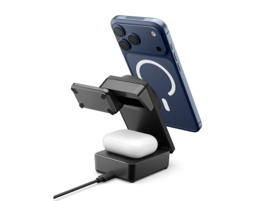 Spigen Essential Qi2.2 25W 3in1 MagSafe Magnetic Wireless Charger - Black Spigen Essential Qi2.2 25W 3in1 MagSafe Magnetic Wireless Charger - Black