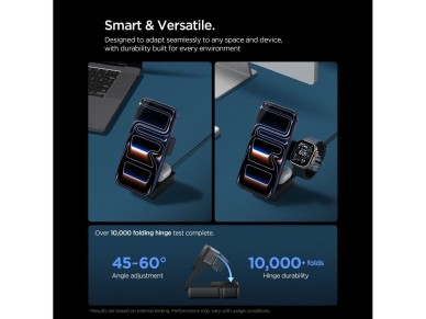 Spigen Essential Qi2.2 25W 3in1 MagSafe Magnetic Wireless Charger - Black Spigen Essential Qi2.2 25W 3in1 MagSafe Magnetic Wireless Charger - Black