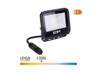 Led projector spotlight 20 w 1520 lm 4000 k daylight black series 12.4 x 10.6 x 2.8 cm