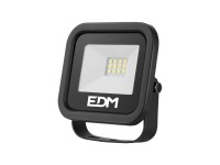 Led projector spotlight 10 w 800 lm 6400 k cold light black series - 9,2 x 8,1 x 2,7 cm