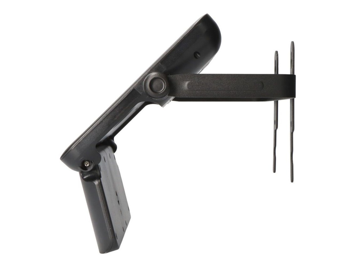Candeeiro de parede solar 10w 1150lm recarregável. sensor de presença (2-8m) cor preta 27,5x19,6cm e
