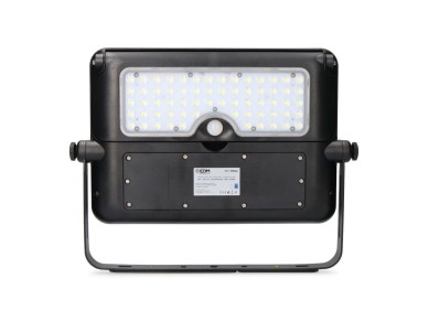 Solar wall mount 10w 1150lm rechargeable. presence sensor (2-8m) black color 27.5x19.6cm edm