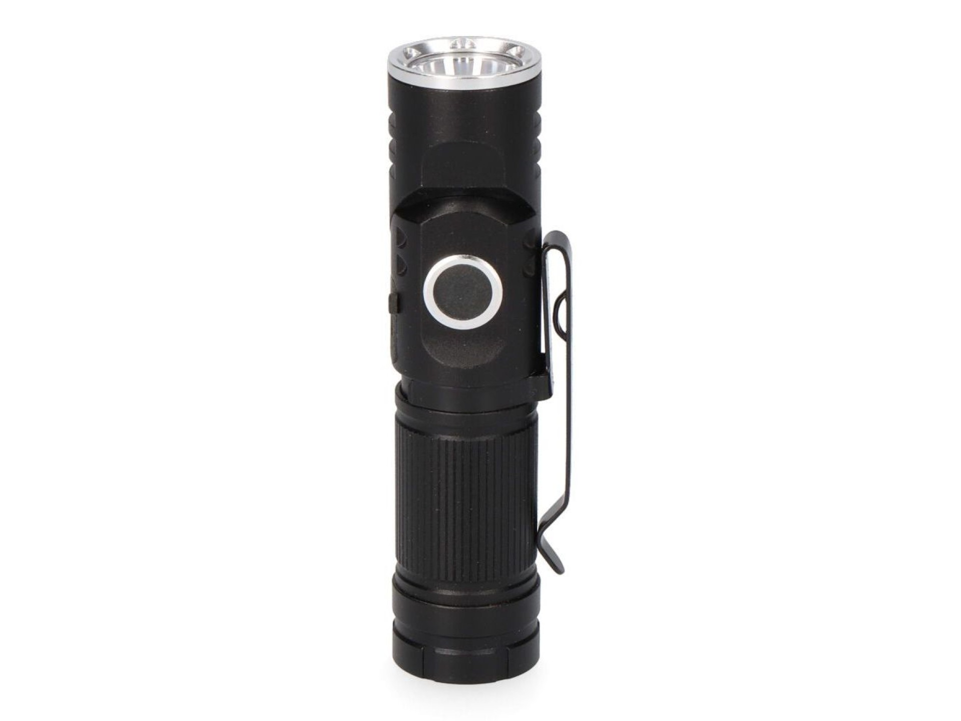 Mini linterna led nano vortex, direccionable, aluminio, recargable, 8w 450 lm