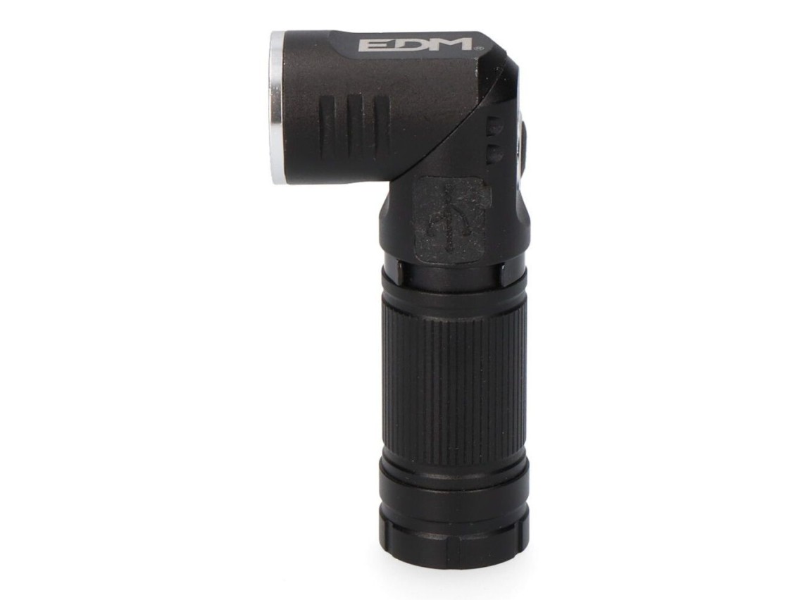Mini linterna led nano vortex, direccionable, aluminio, recargable, 8w 450 lm