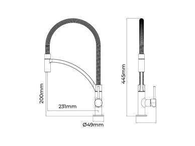 Kitchen mixer faucet ibiza series