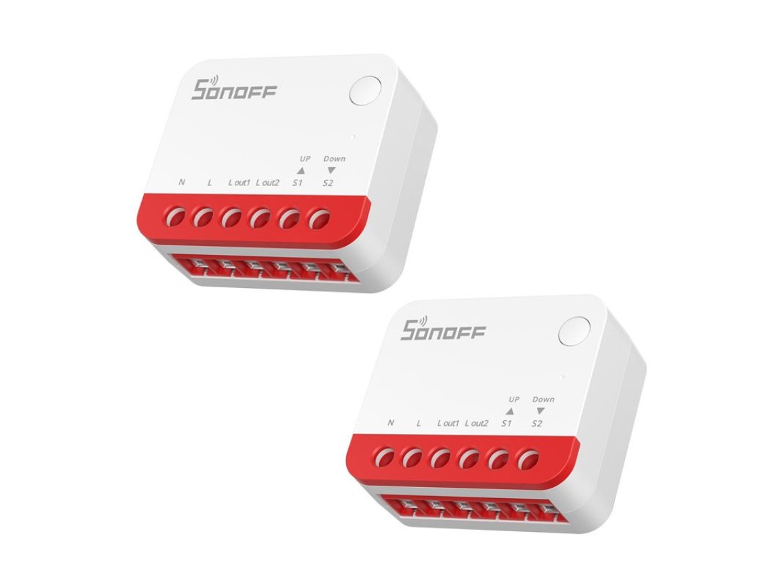 Interruptor inteligente ZigBee para persianas enrollables Sonoff MINI-ZBRBS (paquete de 2)