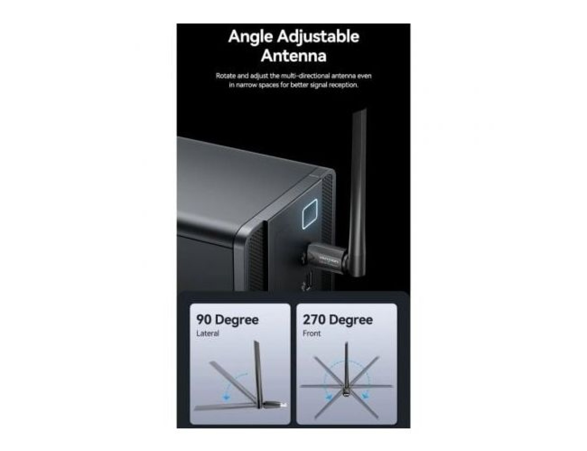 Adaptador USB - WiFi Convention KDTB0/ 650Mbps