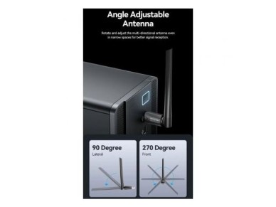 Adaptador USB - WiFi Convention KDTB0/ 650Mbps