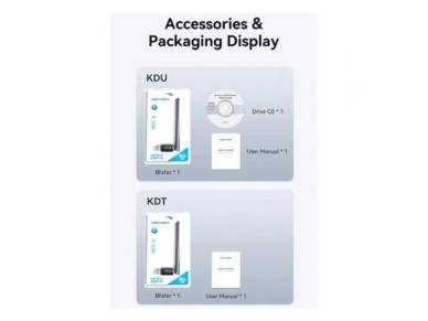 Adaptador USB - WiFi Convention KDTB0/ 650Mbps