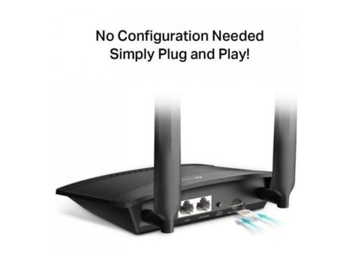 TP-Link TL-MR100 4G Wireless Router 300Mbps/ 2.4GHz/ 2 Antennas/ WiFi 802.11b/g/n