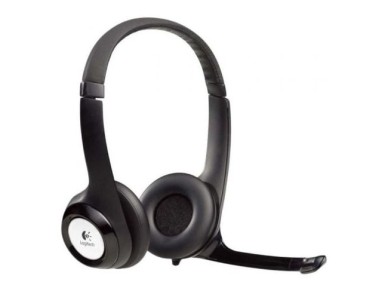 Logitech H390 Headphones/ with Microphone/ USB/ Black