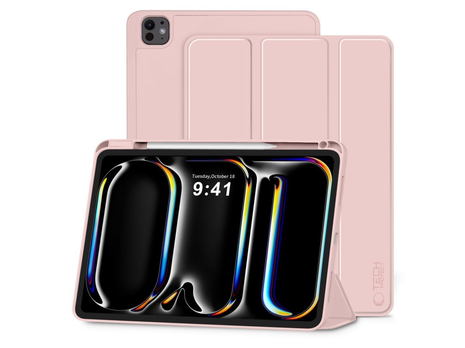 Capa Tech-Protect SC Pen para iPad Pro 11” 5/6 2024-2025 - Rosa