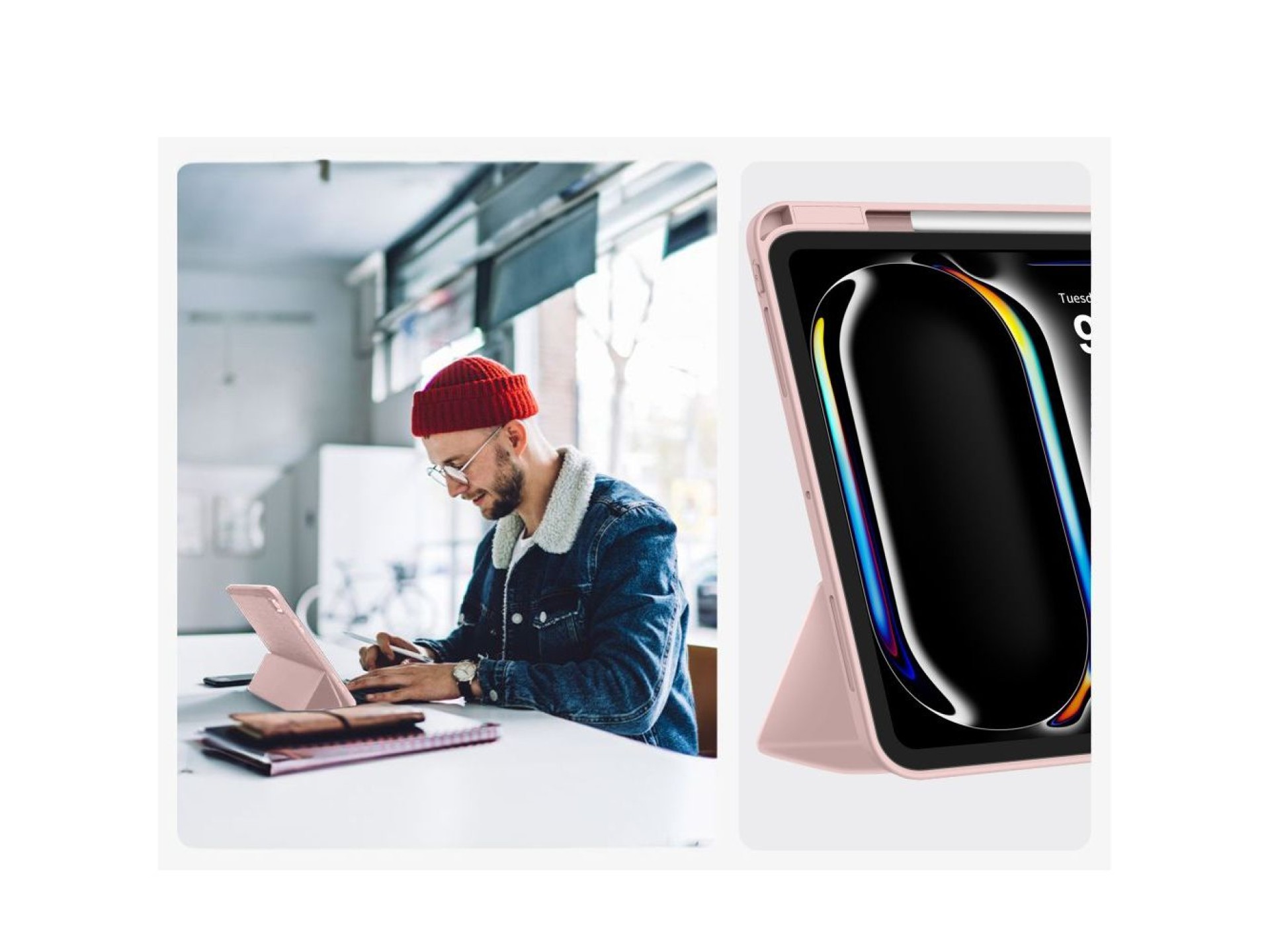 Capa Tech-Protect SC Pen para iPad Pro 11” 5/6 2024-2025 - Rosa