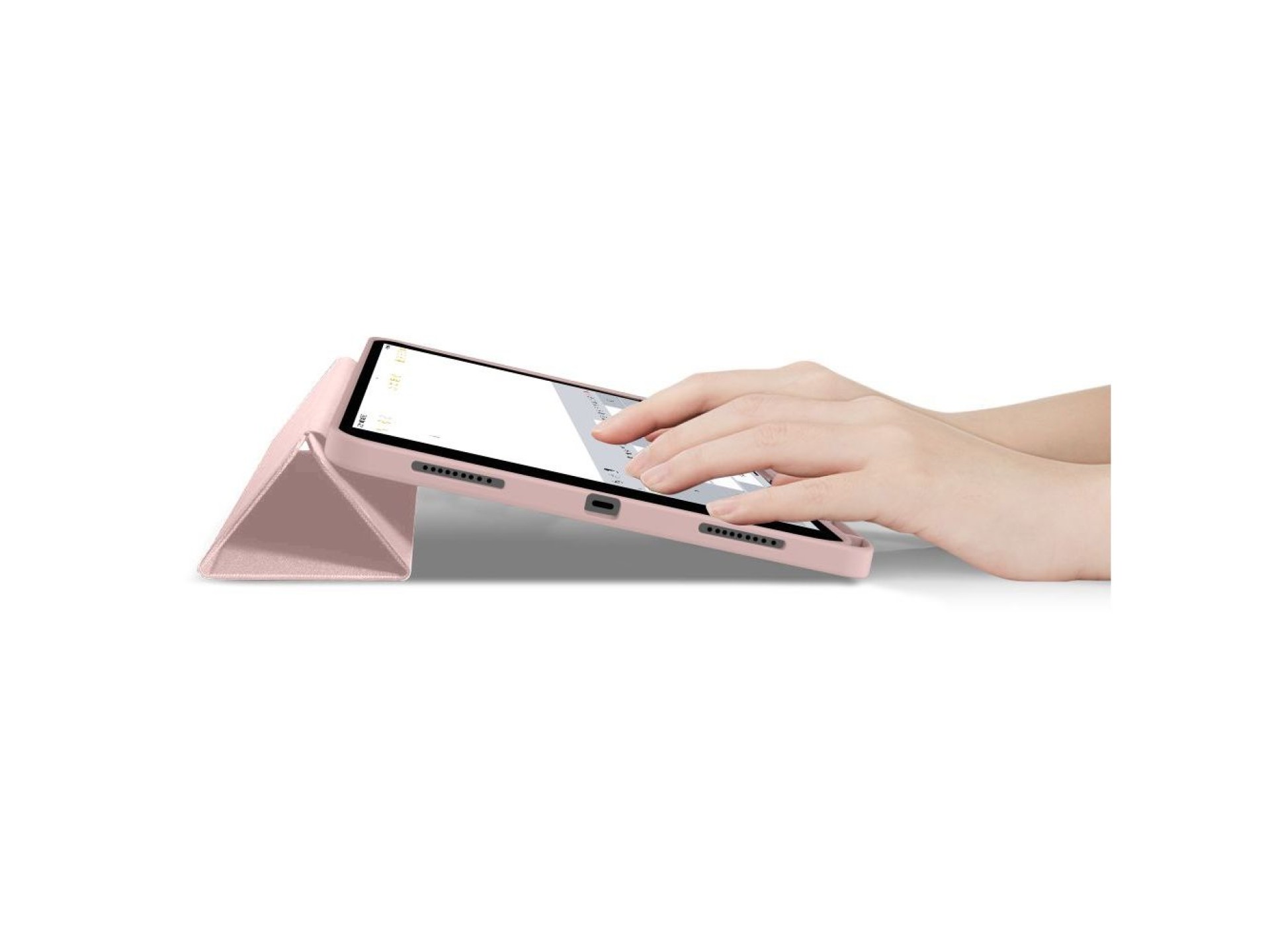 Capa Tech-Protect SC Pen para iPad Pro 13” 7 / 8 / 2024-2025 - Rosa
