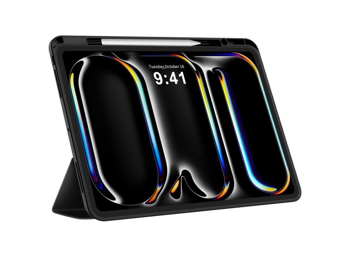 Capa Tech-Protect SC Pen para iPad Pro 13” 7 / 8 / 2024-2025 - Preta