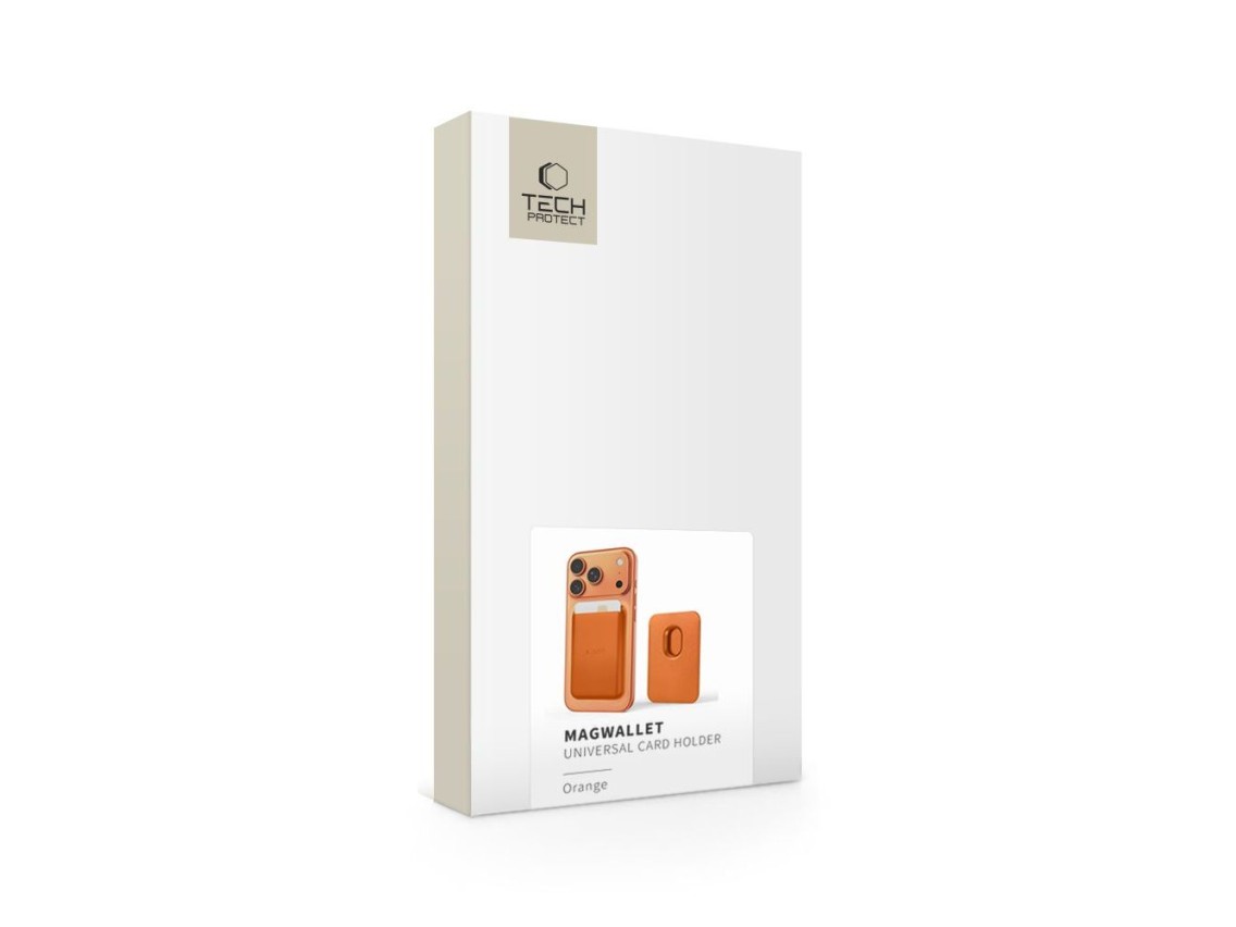 Tech-Protect MagWallet MagSafe Carteira Magnética para Celular - Laranja