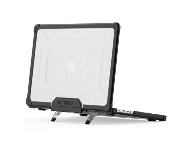 Capa Tech-Protect SmartShell Pro para Macbook Pro 14 M1 / ??M2 / M3 / M4 / M5 2021-2025 - preta e tr