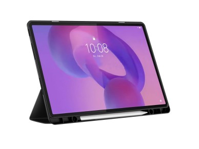 Capa TechProtect SmartCase com caneta para Lenovo Idea Tab Plus 12.1 TB-361 - preta