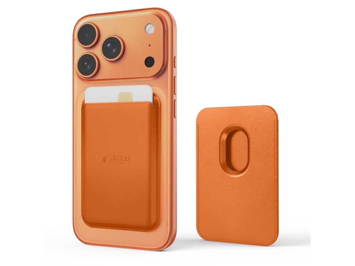 Tech-Protect MagWallet MagSafe Carteira Magnética para Celular - Laranja