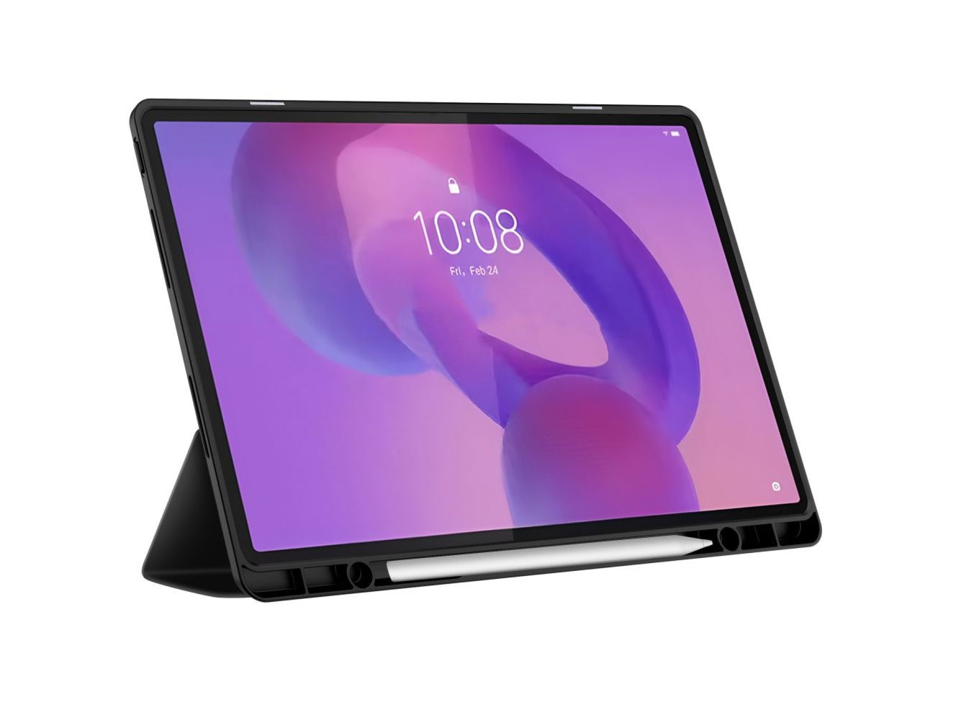 Capa TechProtect SmartCase com caneta para Lenovo Idea Tab Plus 12.1 TB-361 - preta