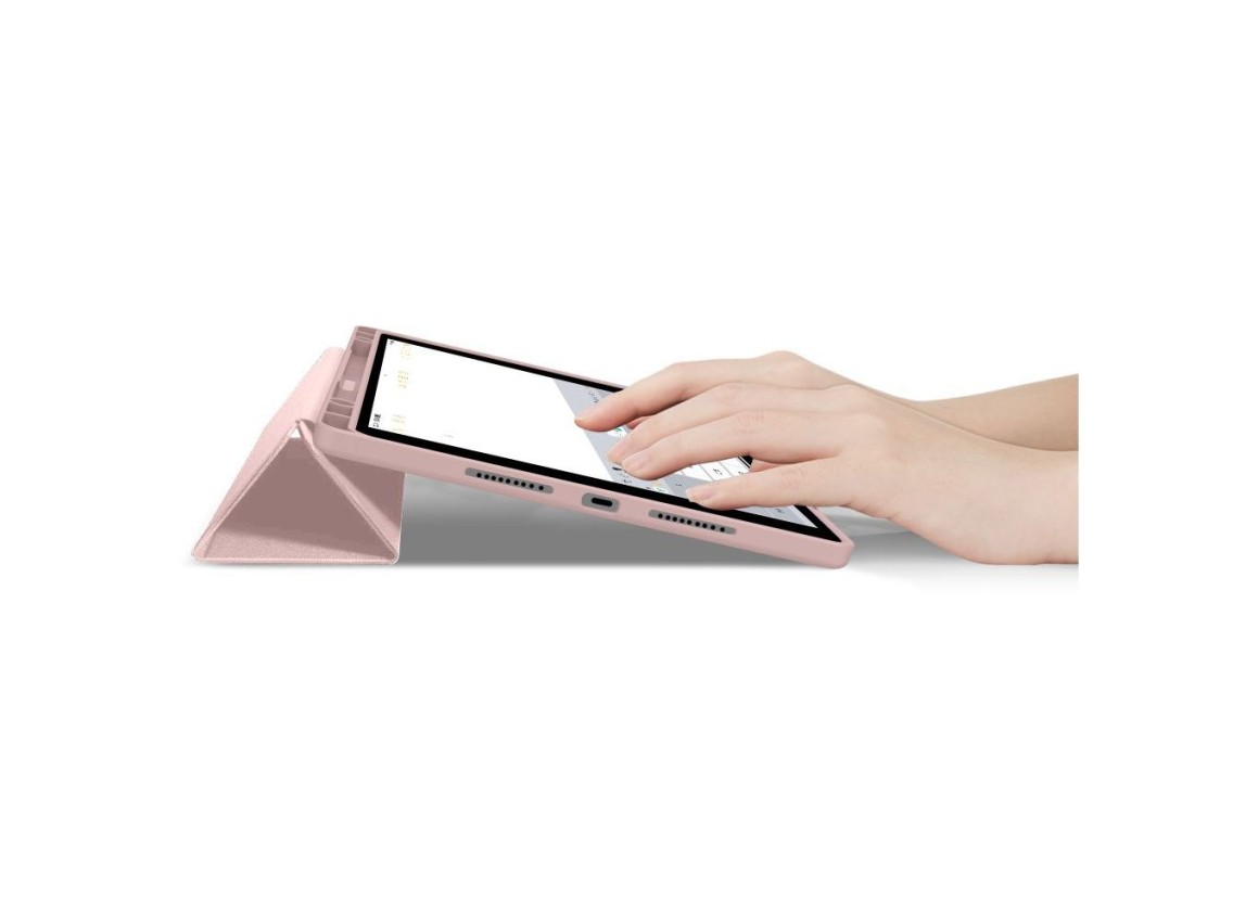 Capa protetora TechProtect SmartCase para Lenovo Idea Tab Plus 12.1 TB-361 - Rosa