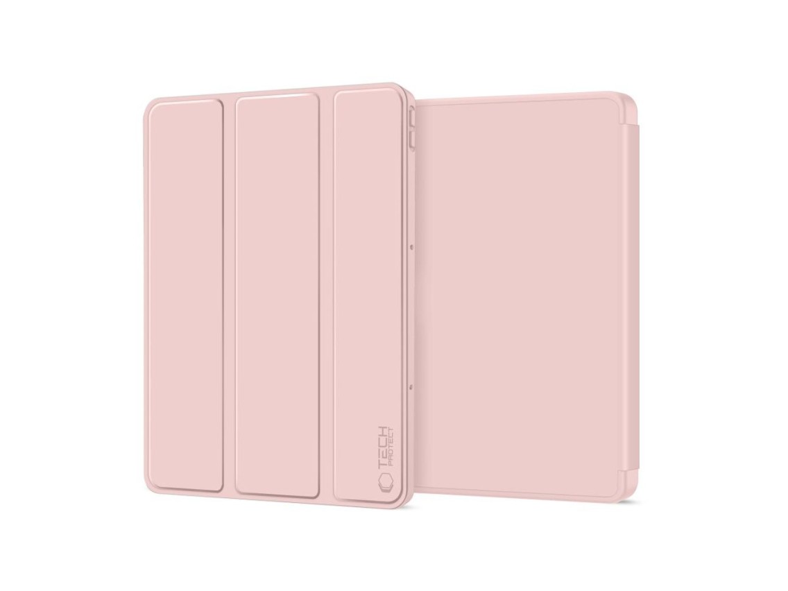 Capa protetora TechProtect SmartCase para Lenovo Idea Tab Plus 12.1 TB-361 - Rosa