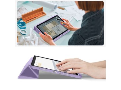 Capa Tech-Protect SmartCase Pen para Xiaomi Redmi Pad 2 11.0 - roxa