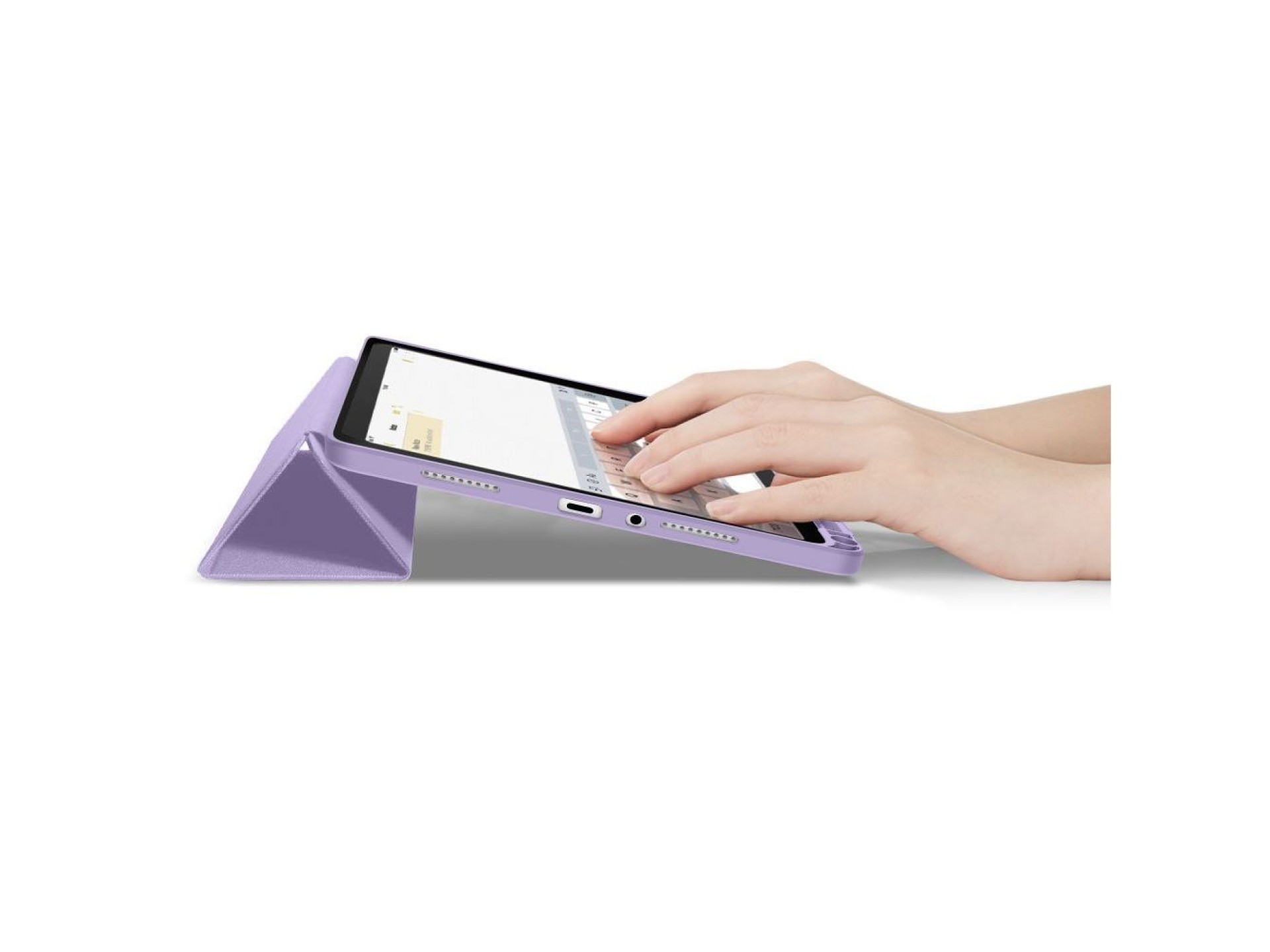 Capa Tech-Protect SmartCase Pen para Xiaomi Redmi Pad 2 11.0 - roxa